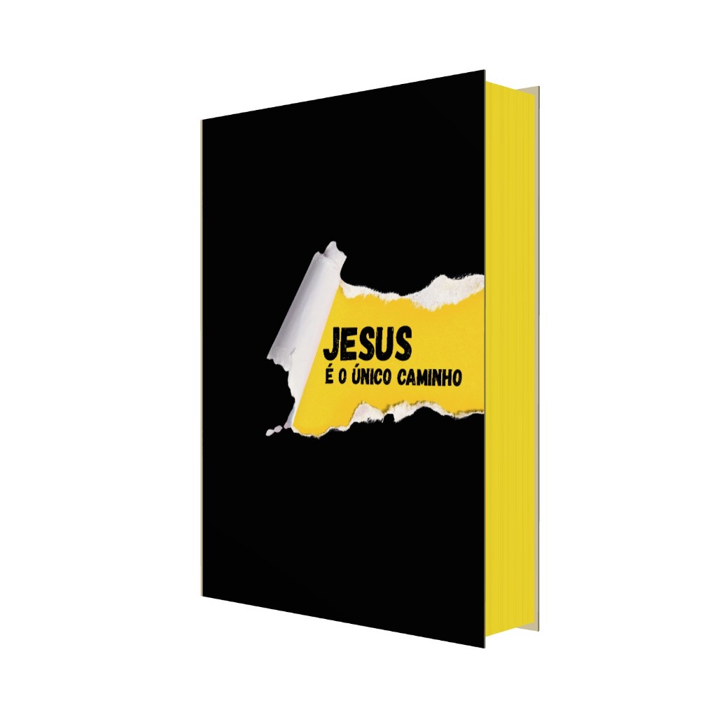 Bíblia Sagrada NVI - Jesus Único Caminho - Borda Pintada Compacta em Oferta na Shopee