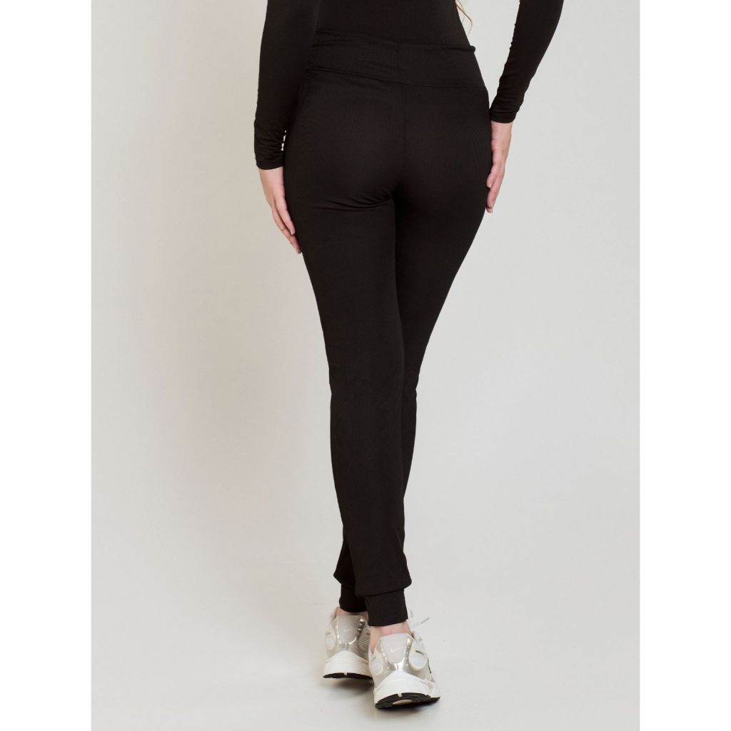 Detalhes do Calça Ribana Jogger canelado Academia Fitness