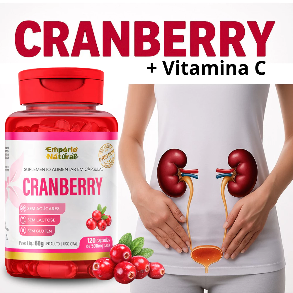 Cranberry Premium + Vitamina C + Zinco + Selênio 120 Cápsulas 500mg - Envio Imediato — imagem 1