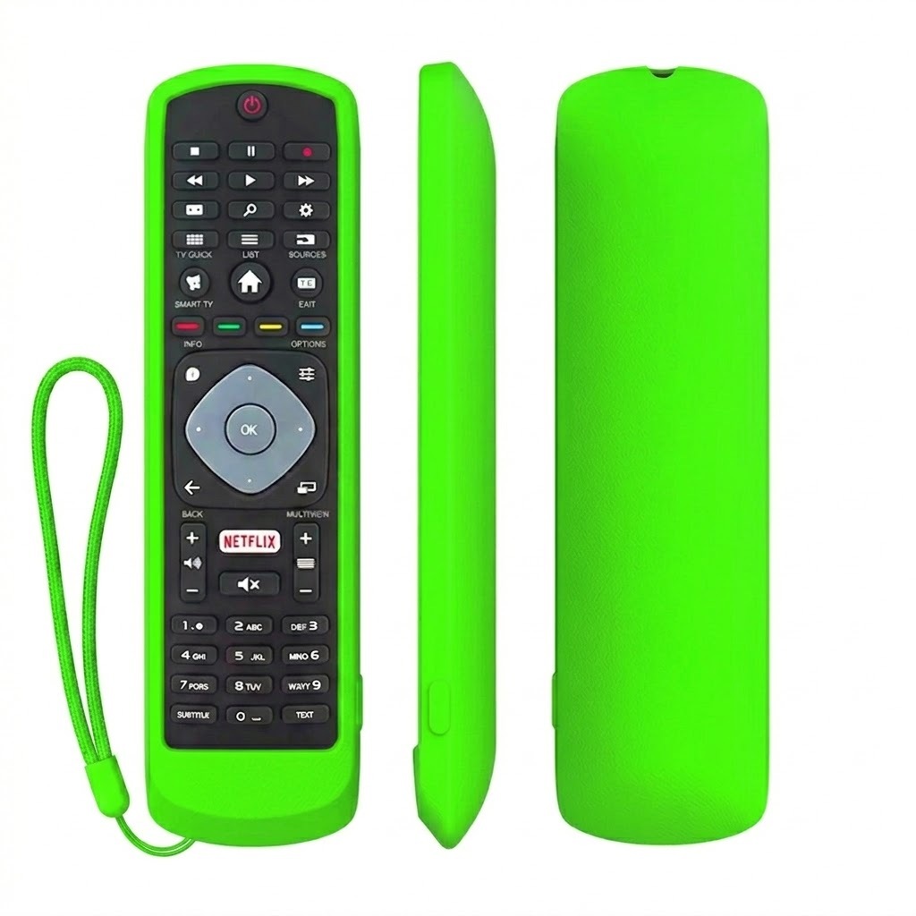 Capa de Silicone para Controle Remoto Tv Philips Smart 4K LCD LED Universal à prova de quedas