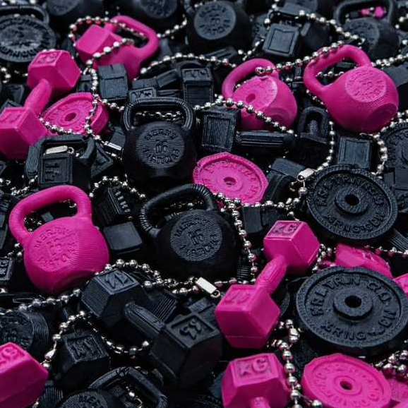 Chaveiros Fitness Atacado – Kits Mini Halteres, Kettlebells e Anilhas (Atacado e Revenda) 300 a 500 unidades