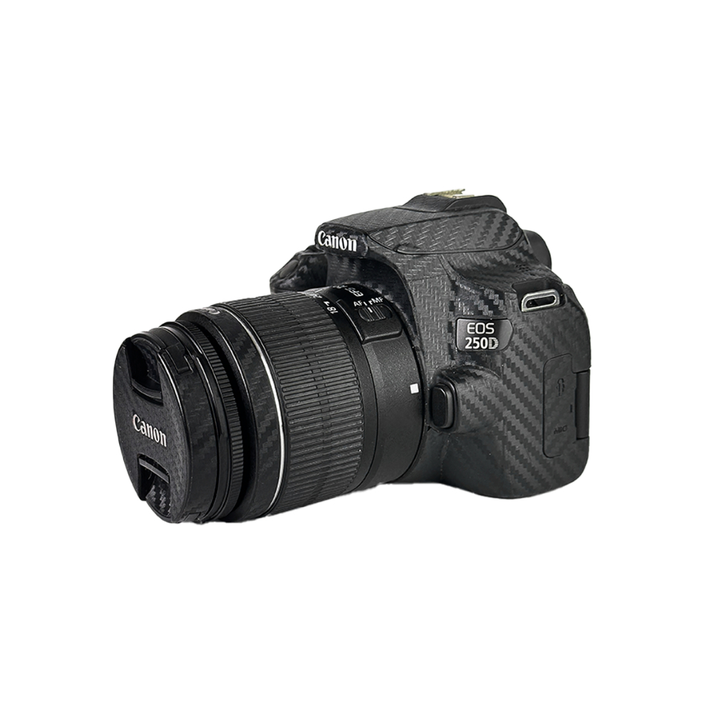 Câmera Canon EOS 250D + Lente 18-55mm III C/ Skin Seminova