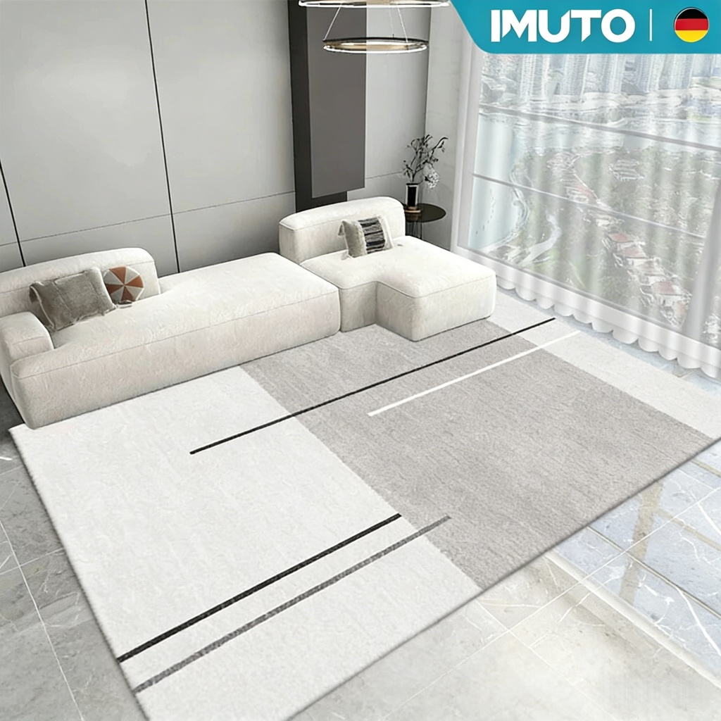 imutoTapete de Sala Grande 1,60m x 2,30m Várias Cores Antiderrapante Moderno Tapete de Veludo Cristal