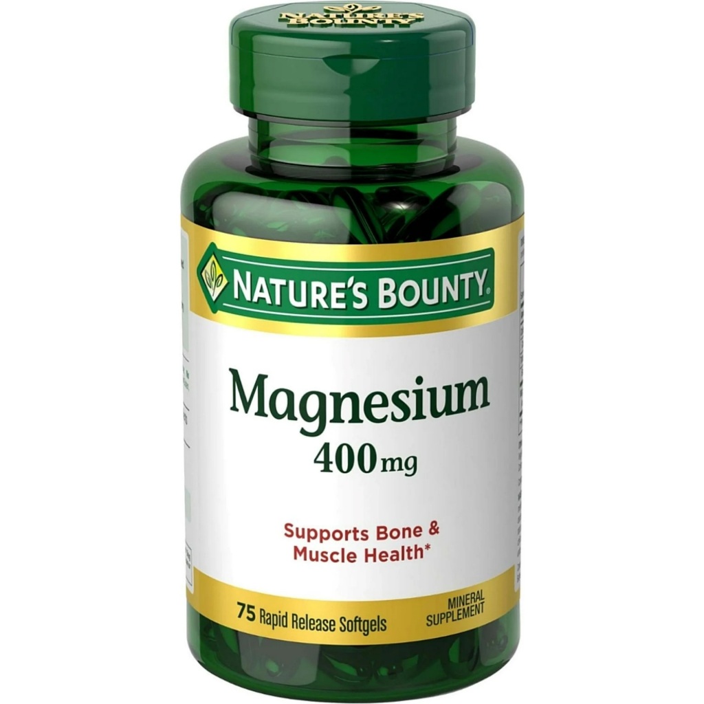 Magnsio Nature's Bounty 400mg 75 Softgels