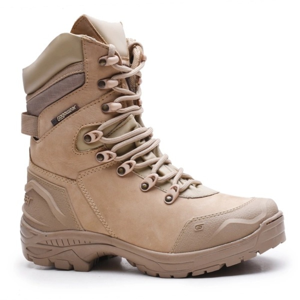 Coturno Militar Bope Couro Cano Alto Marca Gogowear Bota Tática Policial Prf Resistente Confortável Trabalho Airsoft Top