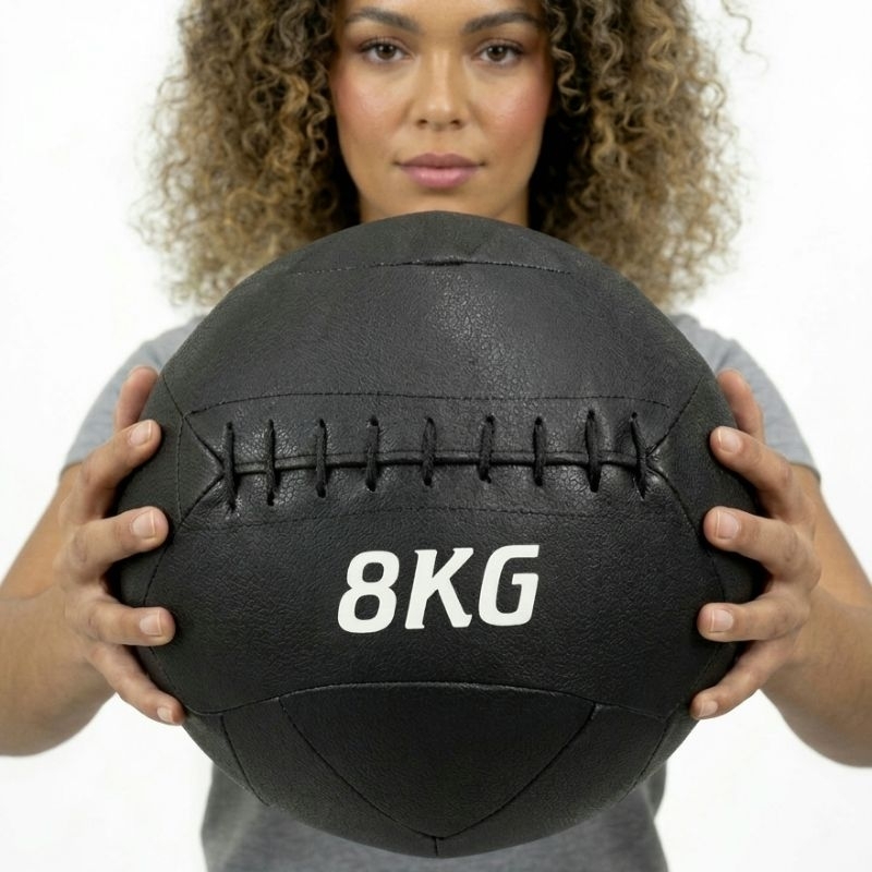 Wall Ball 8kg Treino de Fortalecimento Para Academia Musculação Medicine Funcional Cross Bola Peso