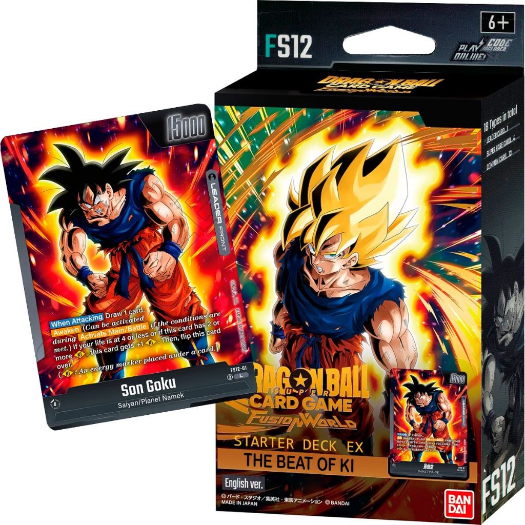 Dragon Ball Super Card Game Starter Deck EX FS12 The Beat Of Ki Goku Cartas Inglês Bandai