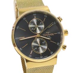 Relógio Technos Masculino Analógico Slim Dourado VD36AA/1P
