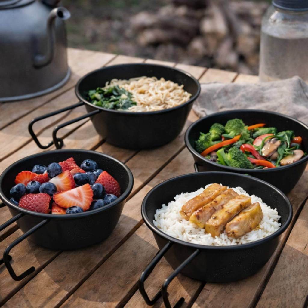 Tigela Panela de Camping ao Ar Livre Pequena Aço Inox 304 Resistente 250ml Cozinha Xícara Portáteis Tigela Inox 304 250m
