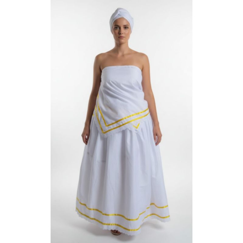 Roupa de Ração em Microfibra – Conjunto 3 Peças com Detalhes em Amarelo ✨