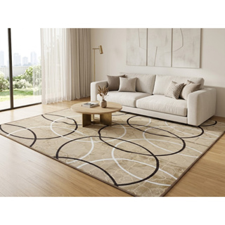 Tapete Sala Quarto Geomético 1,95x2,40 Mt Antiderrapante Ins Flannel Grande Estampado em Oferta na Shopee