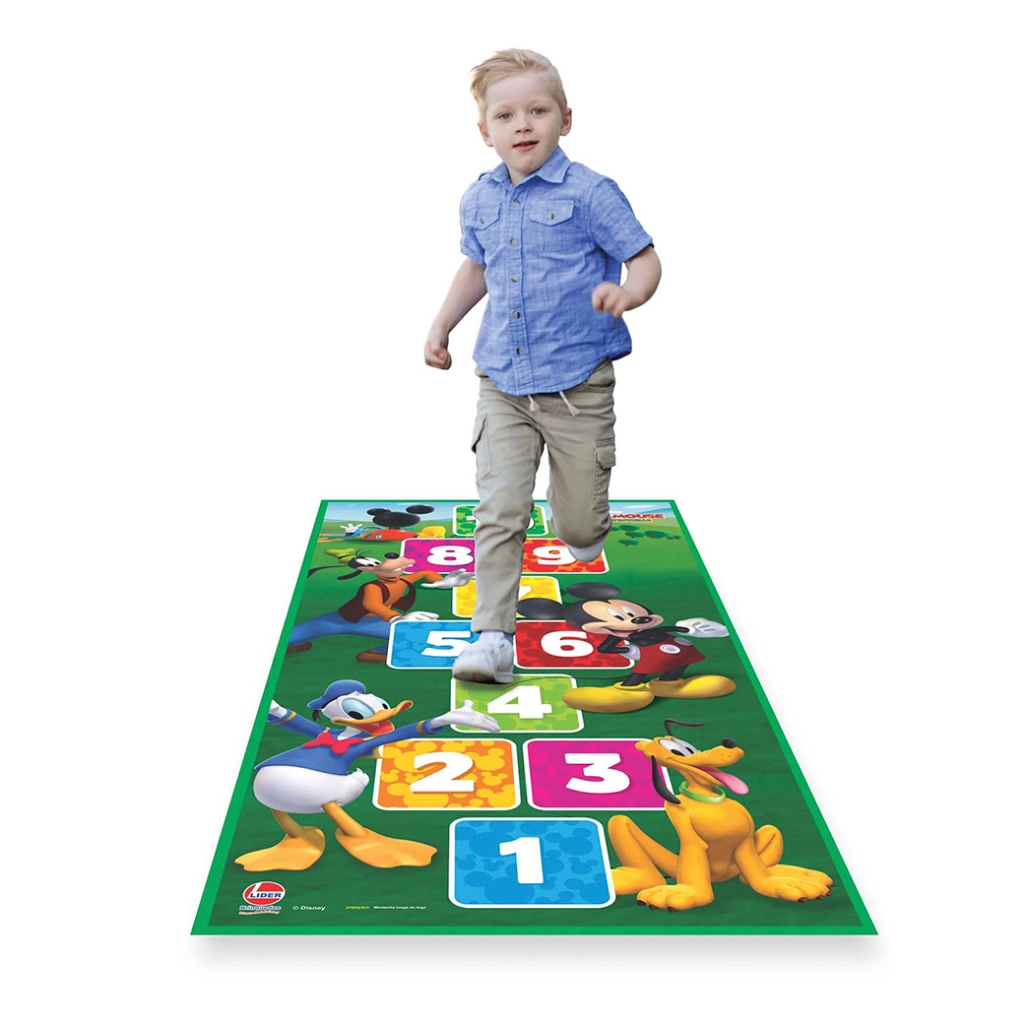Amarelinha Mickey Mouse Tapete Jogo Infantil 140cm - Líder Brinquedos