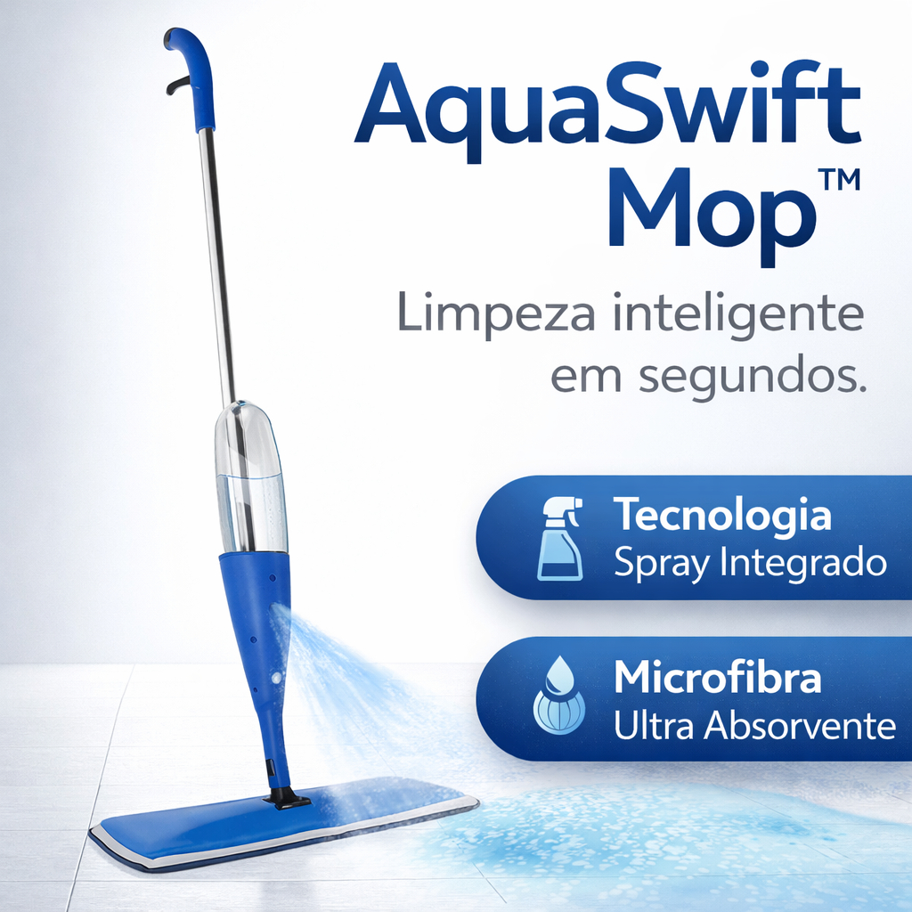 Mop Spray com Reservatório Rodo Spray Microfibra Esfregão Limpeza de Piso Sem Balde Limpeza Fácil