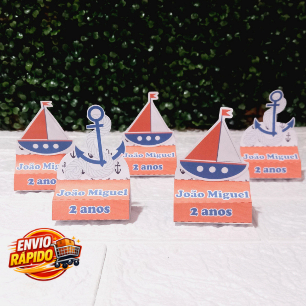 Porta Bis Duplo Marinheiro Personalizado| Lembrancinha| Festa Infantil/aniversário/mesversário