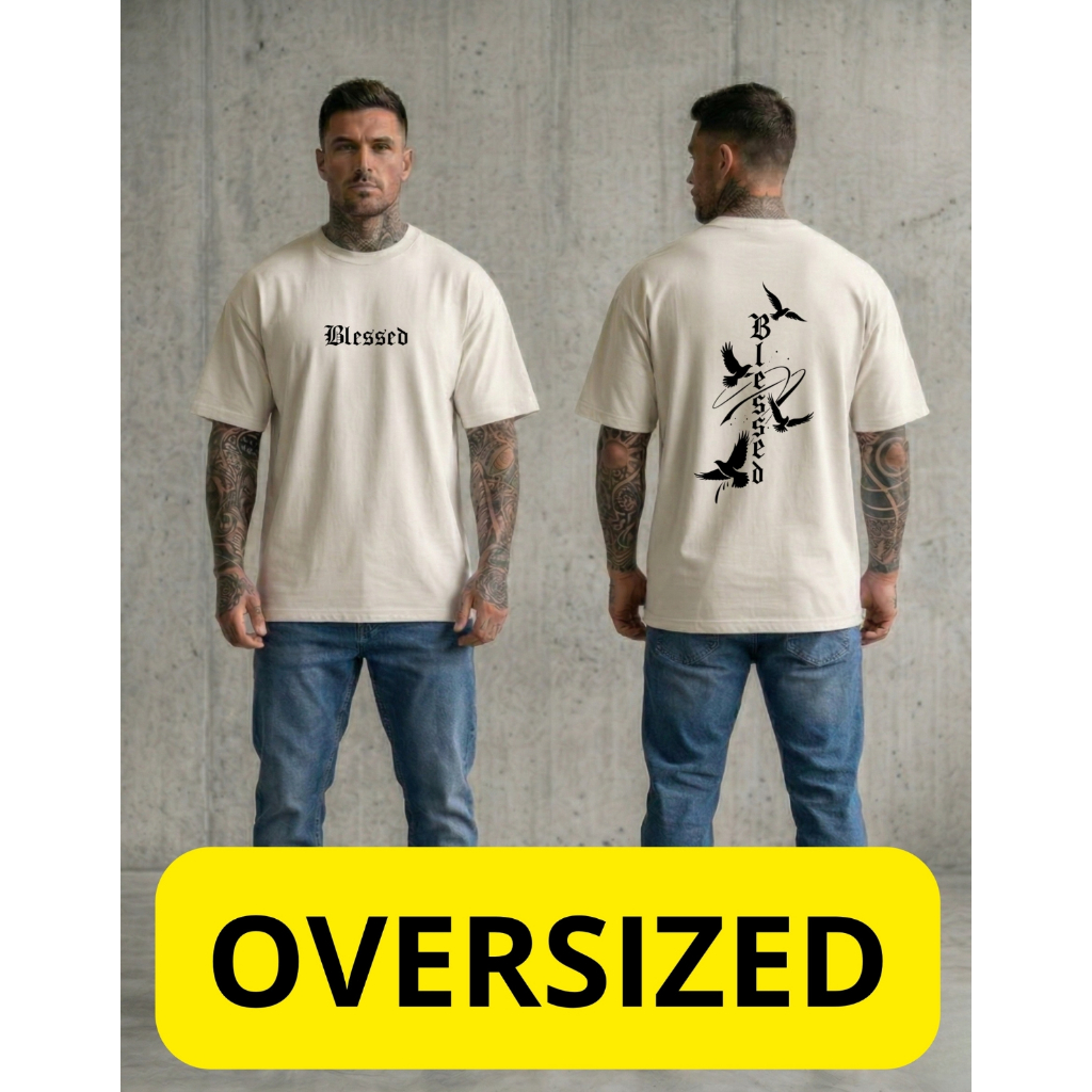 CAMISETA OVERSIZED ESTAMPADA – MACIA, CONFORTÁVEL E CASUAL DE ALTA QUALIDADE