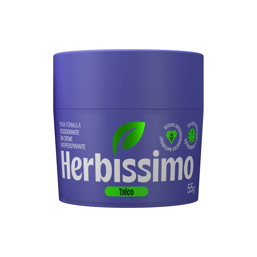 Desodorante Creme Antitranspirante Talco Herbíssimo 55G