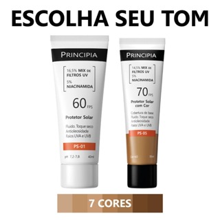 Principia Kit Protetor Solar PS-01 FPS 60 + PS-05 FPS 70- escolha seu tom em Oferta na Shopee
