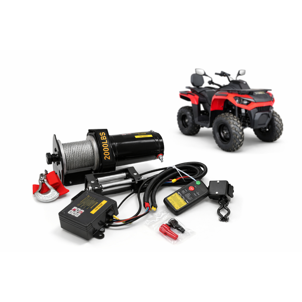 Guincho Elétrico 12v Atv Dakar 300cc Fun Motors  2000lb