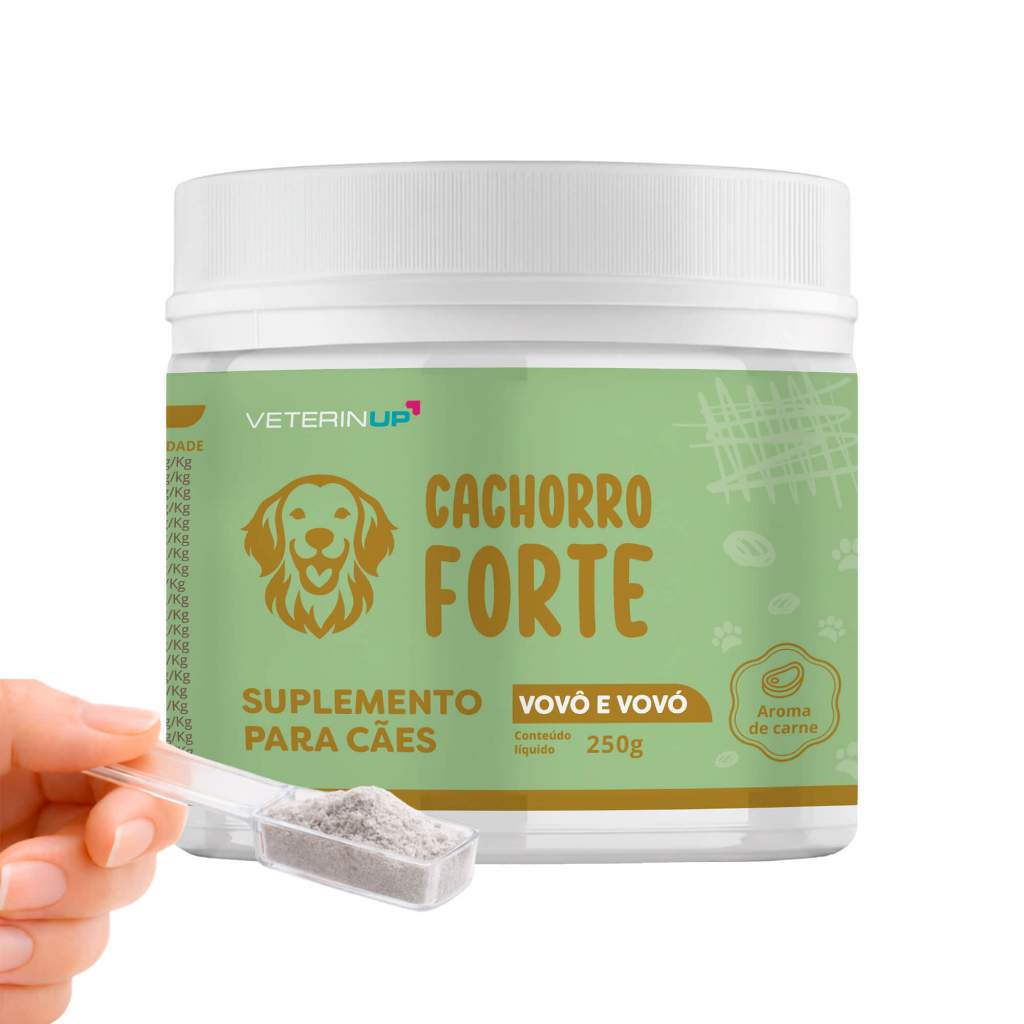 Cachorro Forte Vovô e Vovó 250g - Fortalecer Articulações Pelo e Derme e Imunidade Cães