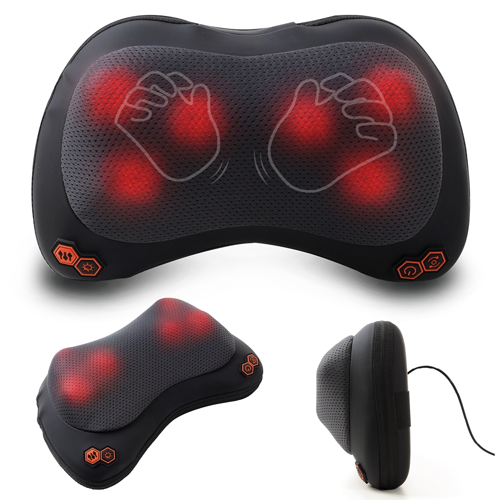Almofada Portátil De Massagem Corporal Shiatsu Relax Confort Shizen