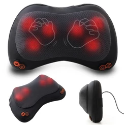 Almofada Portátil De Massagem Corporal Shiatsu Relax Confort Shizen