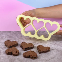 Cortador De Brownie Biscoito Coração 6cm Bluestar