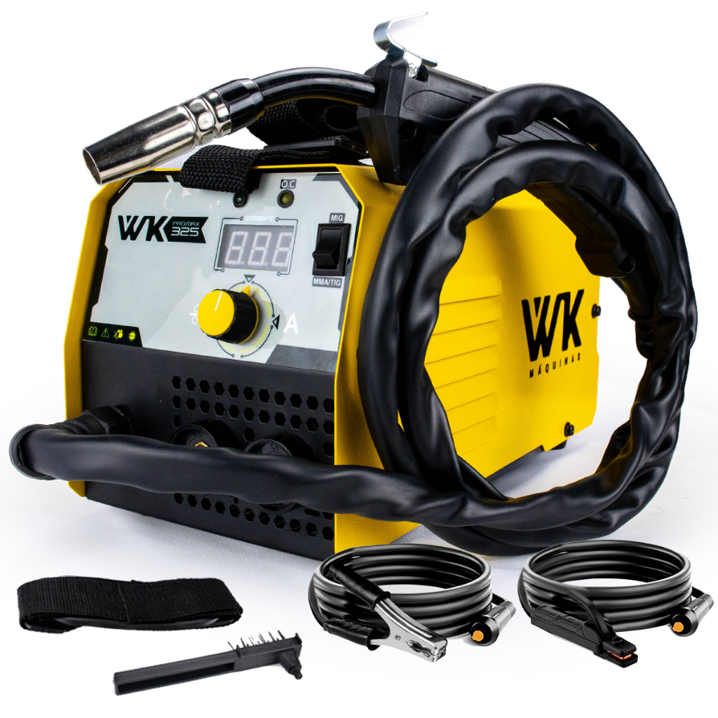 Máquina de Solda Multiprocesso WK PRO MAX 325A MIG MMA TIG LIFT 220V Pro Euro