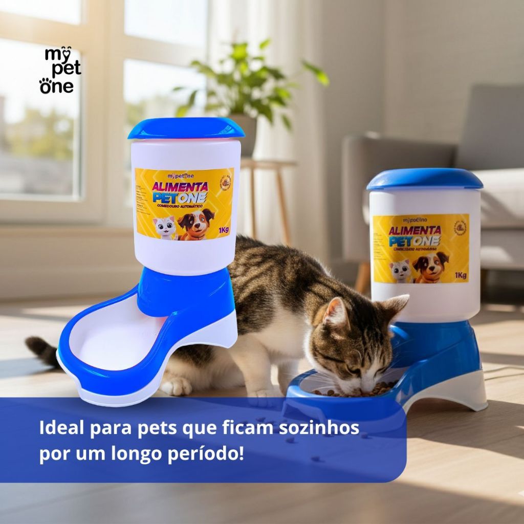 Comedouro Automático Truqys Pets Azul com Galão - 1Kg — imagem 2