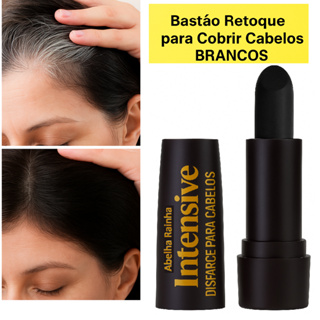 Bastão De Disfarce Para Os Fios Brancos Preto 3,97g em Oferta na Shopee