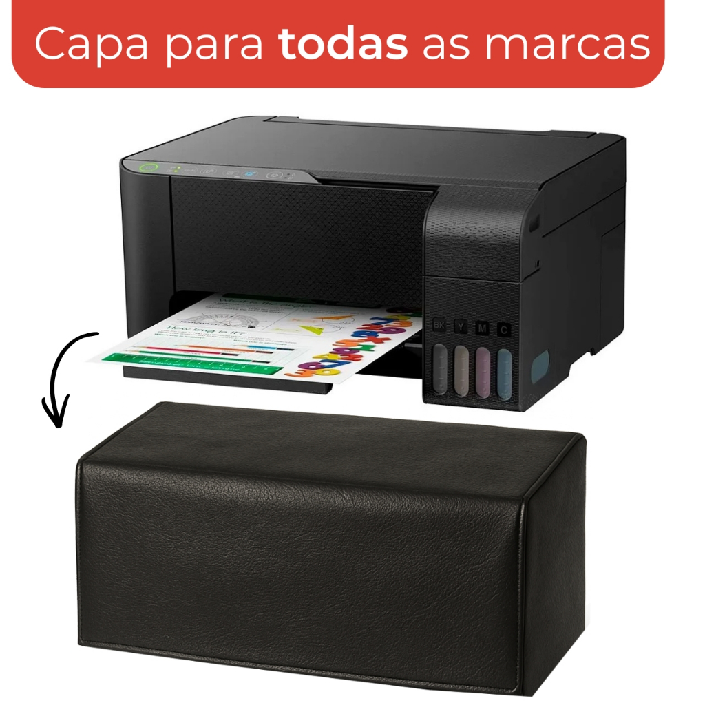 Capa Impressora Sob Medida Para Todas as Marcas Epson HP Canon Brother Corino Impermeavel Reforçado