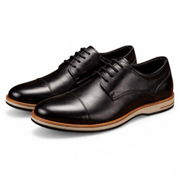 Sapato Casual Oxford Com Custura No Bico Couro Legítimo