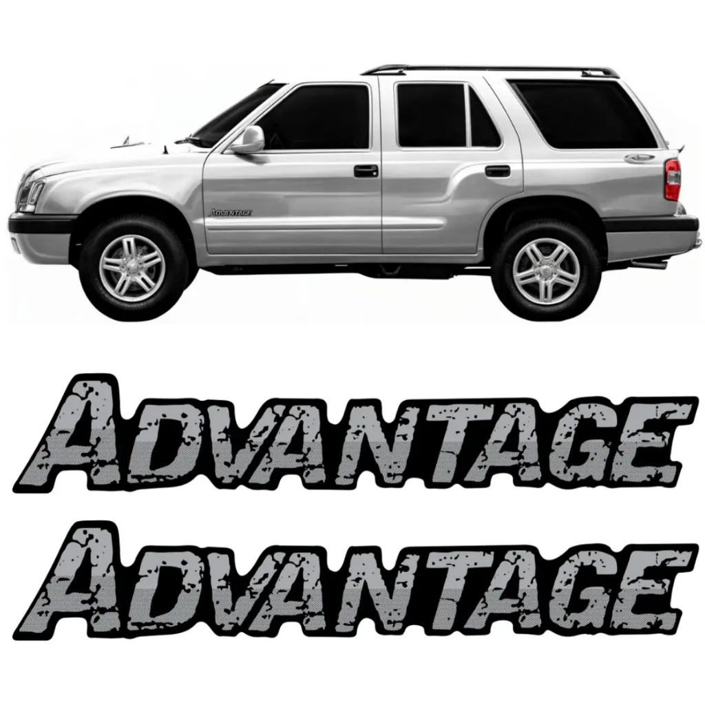 Par Adesivos Advantage Resinado Gm Chevrolet S10 Blazer 2005 06 07 08 09 10 11
