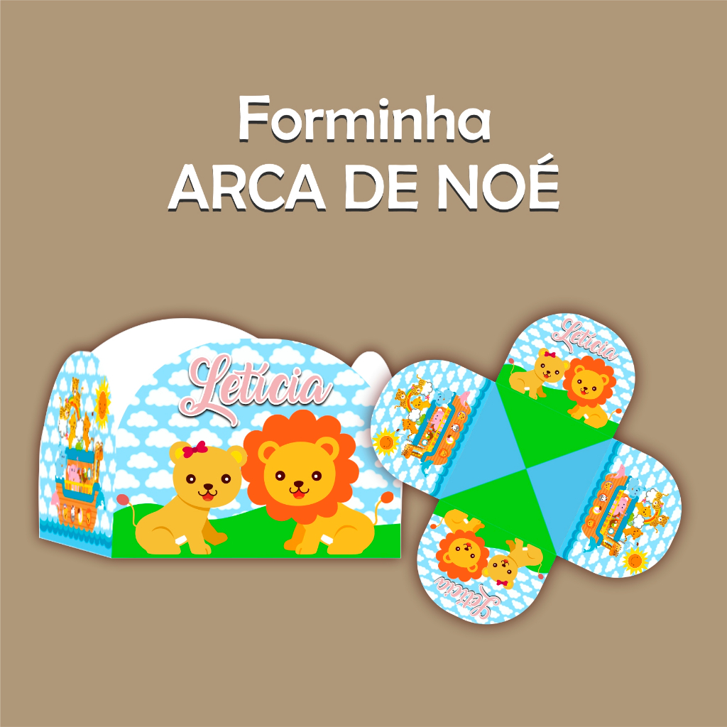 Forminha brigadeiro ARCA DE NOÉ menino menina docinhos festa aniversário infantil eventos lembrancinha