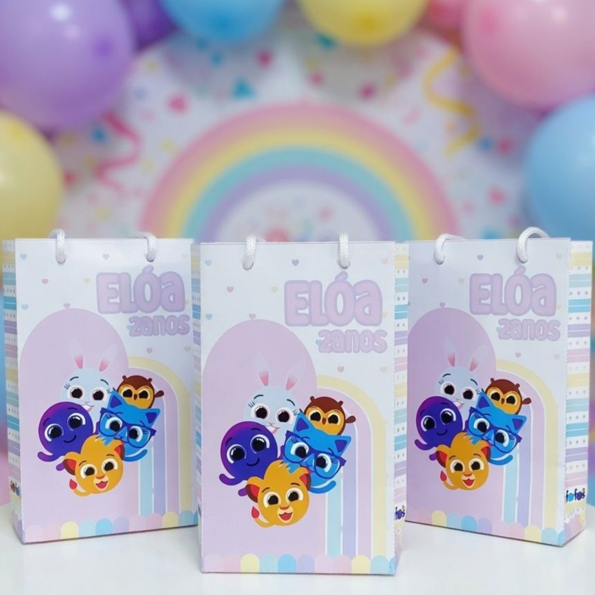 Sacolinha Surpresa BOLOFOFOS Personalizada Pegue e Monte/Papel Fotográfico/Lembrancinha Festa