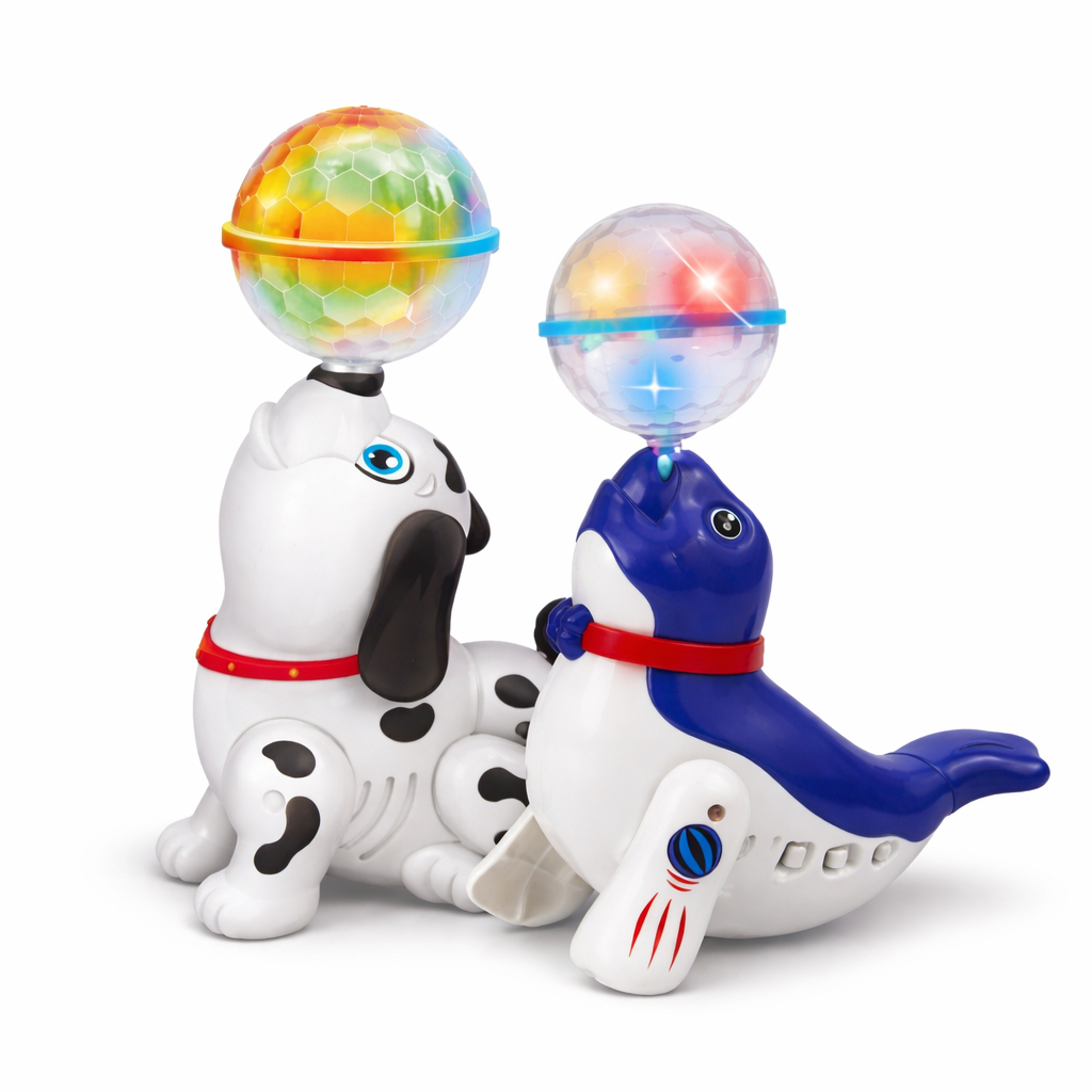Cachorrinho Dançarino 360° com Luz e Som Brinquedo Interativo Infantil Musical Educativo, presente
