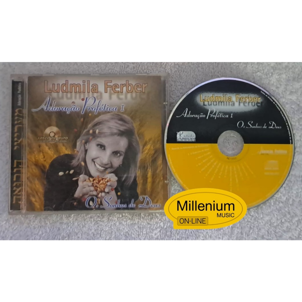 CD Ludmila Ferber  Os Sonhos De Deus 2001 Original Gravadora Colecionador Ótimo Estado
