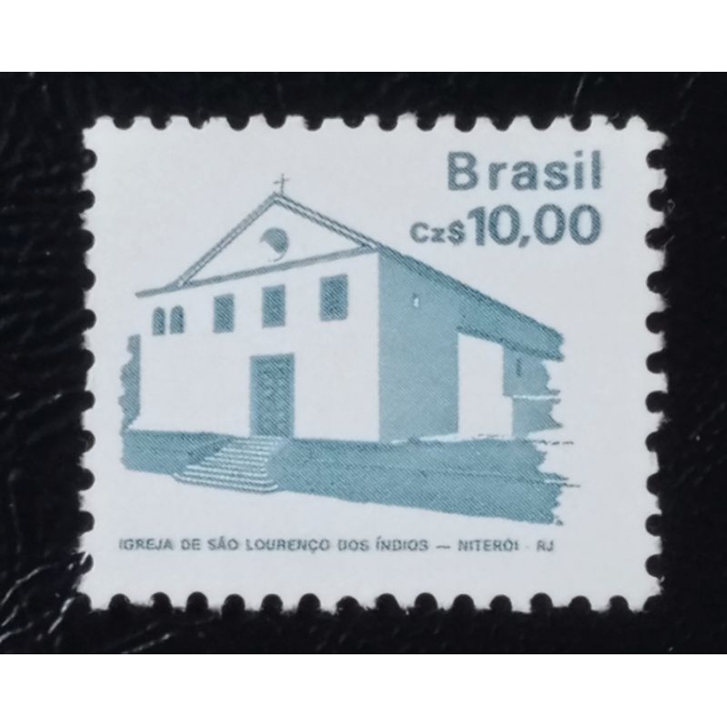 Selo Brasil 1986: Igreja de São Lourenço dos Índios, Niterói