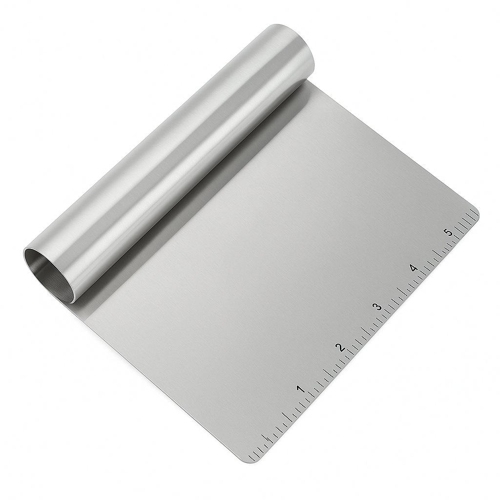 Espátula Raspador de Massa Inox 15cm Profissional Padaria Confeitaria