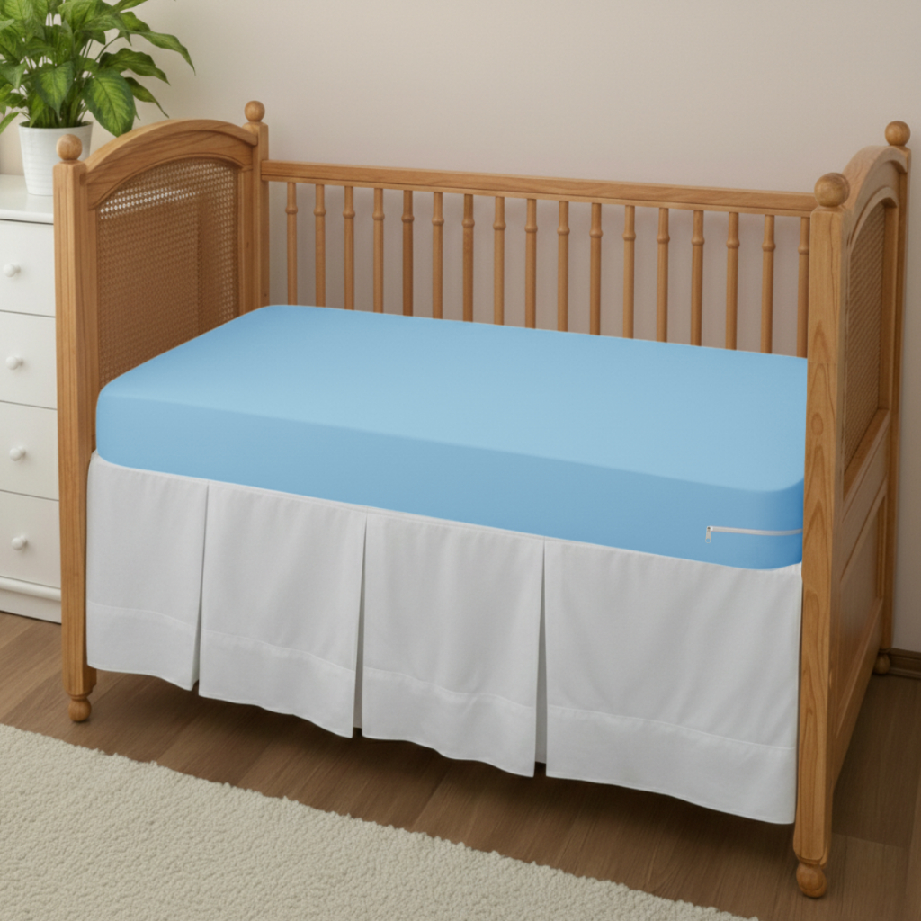 Capa De Colchão De Berço Americano Malha Gel  Premio Com Zíper Reforçado em Oferta na Shopee
