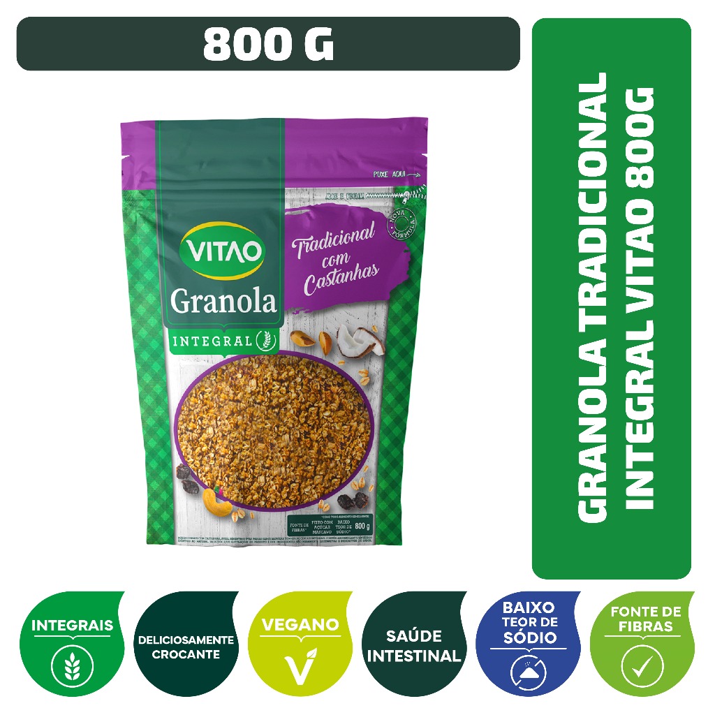 Granola Tradicional Integral Vitao 800 g