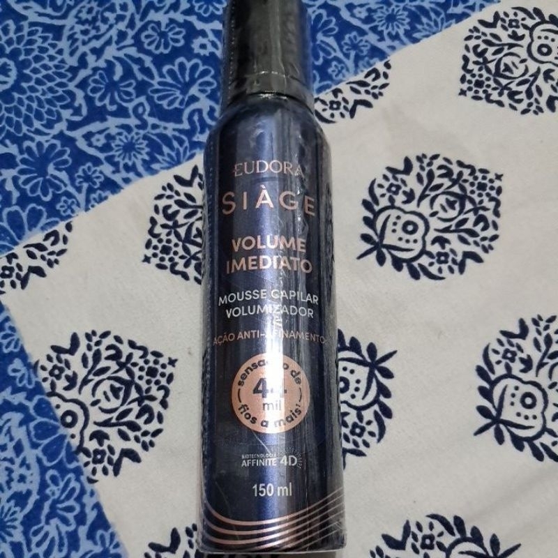 Siáge Eudora Volume Imediato Mousse Capilar Volumizador 150ml Eudora