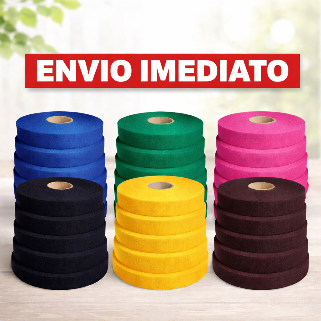 Kit 10 Rolos de Helanca Para Tapete Frufru Corte 2,5cm gramatura 120|Alta Qualidade - Envio imediato