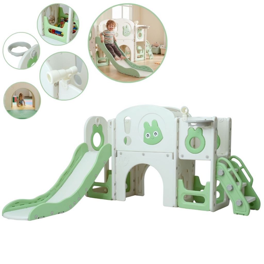 Playground Infantil Parquinho 6x1 Multifuncional Verde