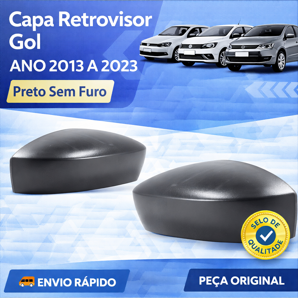 Capa Retrovisor Gol 2013 2014 2015 2016 2017 2018 2019 A 2023
