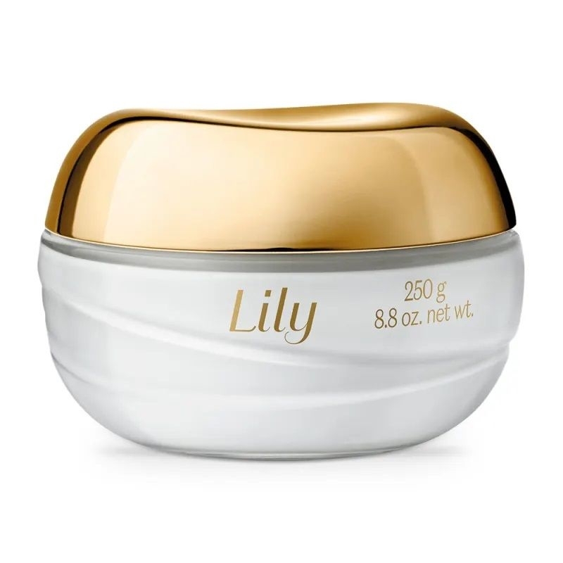 CREME ACETINADO LILY 250G O BOTICÁRIO, ORIGINAL, HIDRATAÇÃO INTENSA.