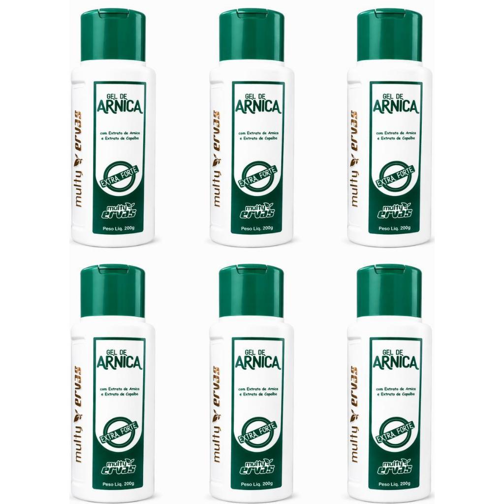 GEL DE ARNICA OLEO DE COPAIBA MULTI ERVAS 200gr DEMAZON KIT 6 UND
