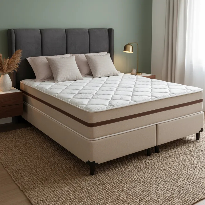 Cama Box com Colchão de Molas Ensacadas Classic Pocket Super King 193cm