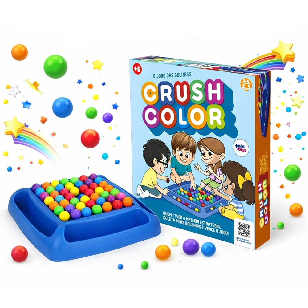 Brinquedo Jogo Das Bolinhas Crush Color Infantil Estratégia