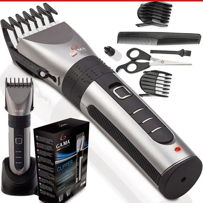 Máquina para aparar Cortar Cabelos e Barba Gama Italy GC555 Sem Fio Bateria até 60 min Ajustável