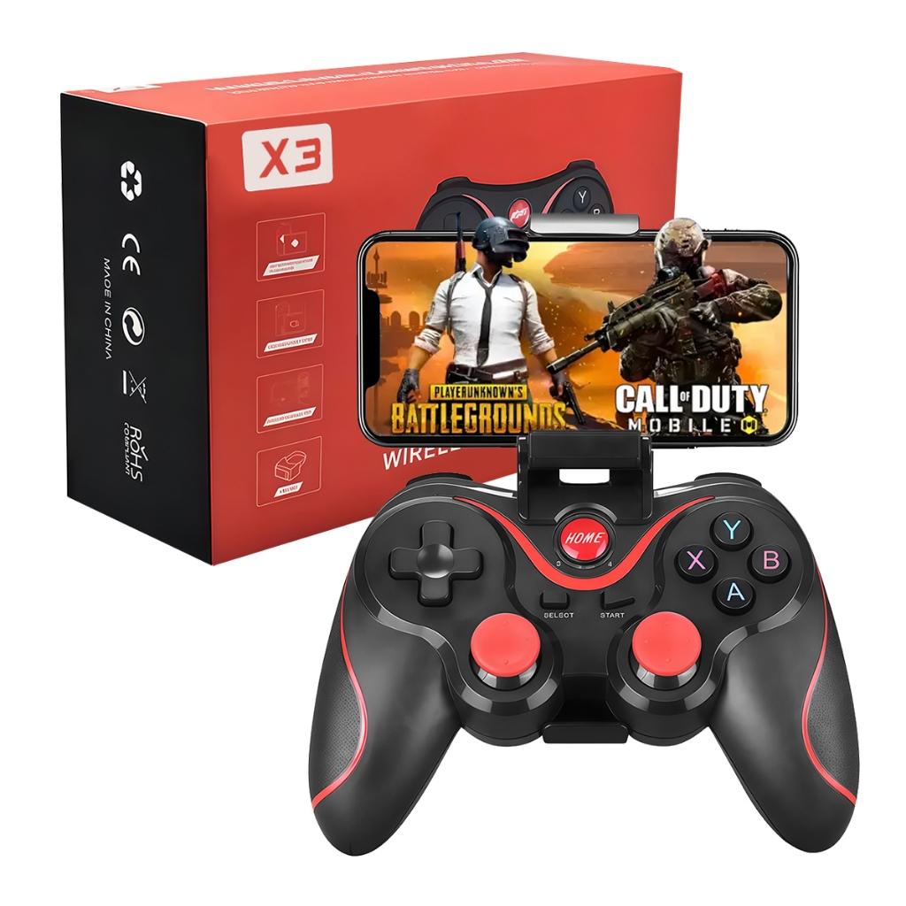 Controle X3 Sem Fio Joystick Android Ios Ps3 Pc Tv Wireless